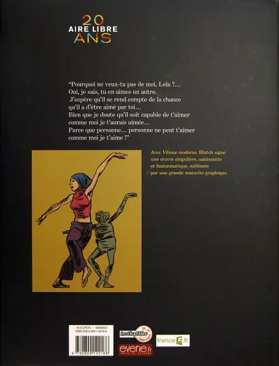 Verso de l'album Vitesse moderne