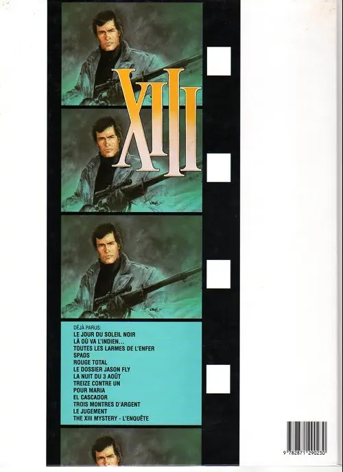 Verso de l'album XIII Tome 4 SPADS