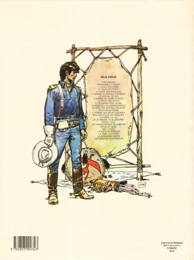 Verso de l'album Blueberry Tome 22 Le bout de la piste