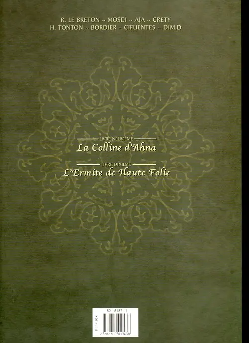 Verso de l'album Les contes du Korrigan Recueil 5