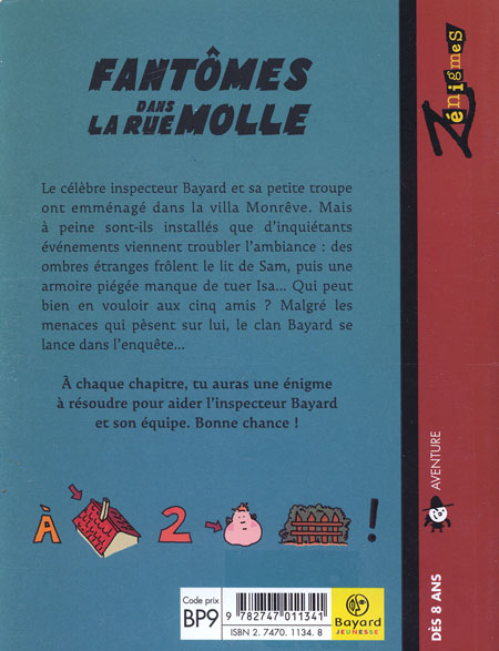 Verso de l'album Les Enquêtes de l'inspecteur Bayard Fantômes dans la rue Molle