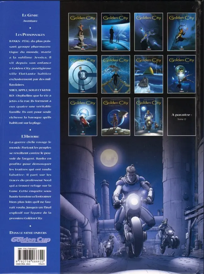 Verso de l'album Golden City Tome 11 Les Fugitifs