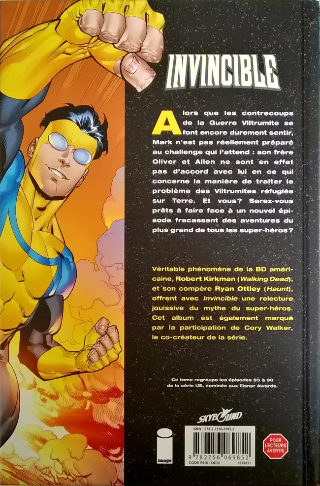 Verso de l'album Invincible Tome 16 Histoires de Famille