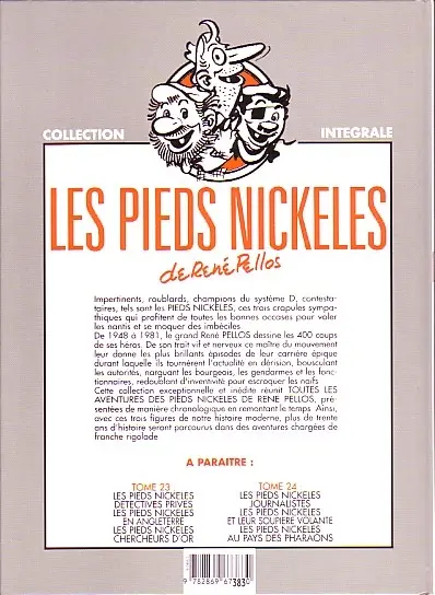 Verso de l'album Les Pieds Nickelés Tome 22