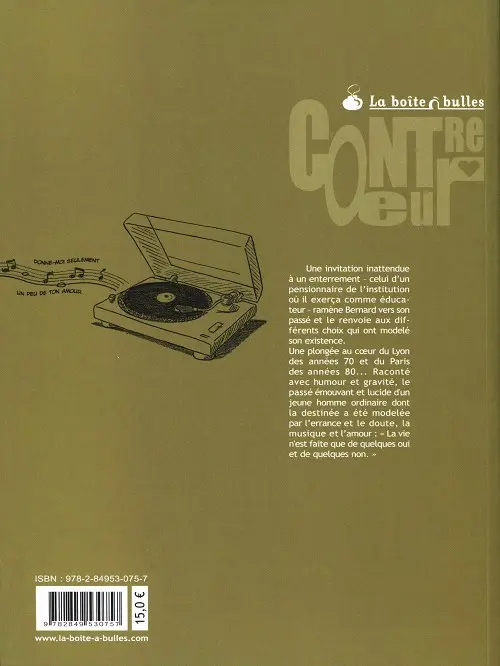 Verso de l'album Les Belles années
