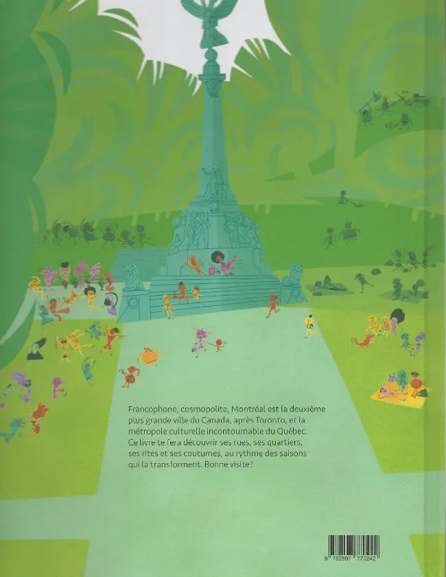 Verso de l'album Les saisons de Montréal