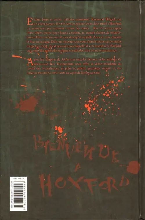 Verso de l'album Bienvenue à Hoxford