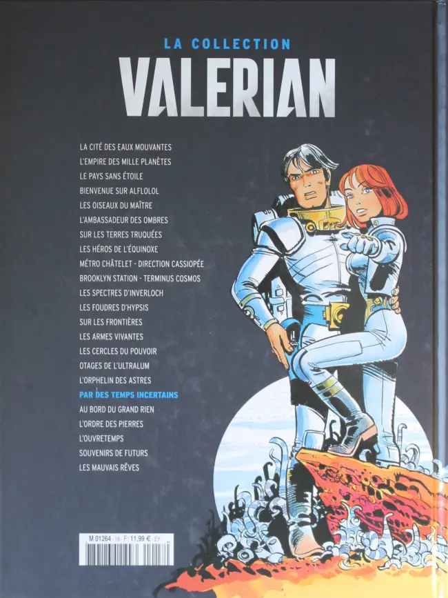 Verso de l'album Valérian Tome 18 Par des temps incertains