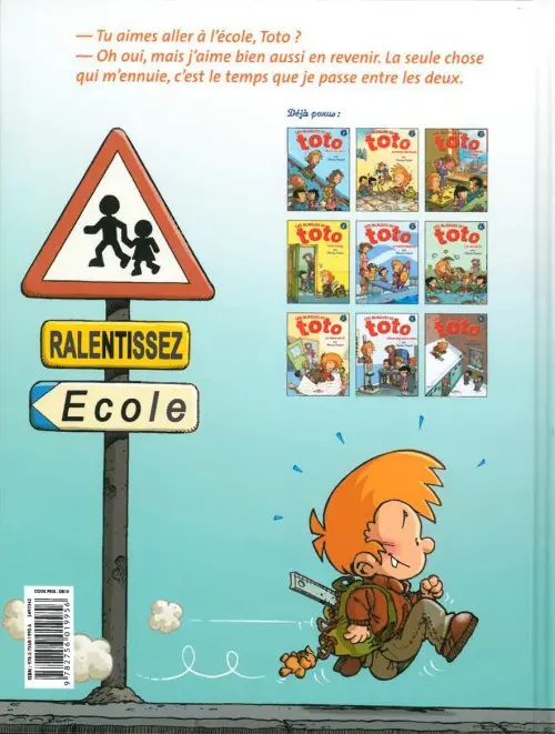 Verso de l'album Les Blagues de Toto Tome 9 Le sot à ski