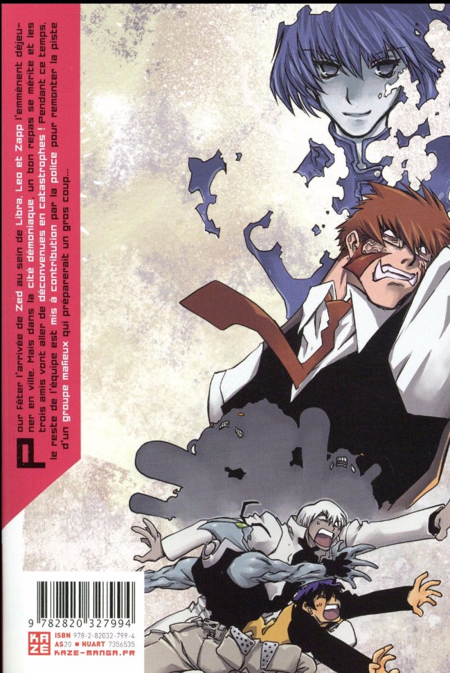 Verso de l'album Blood Blockade Battlefront 6