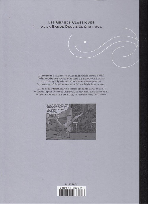 Verso de l'album Les Grands Classiques de la Bande Dessinée Érotique - La Collection Tome 22 Le parfum de l'invisible - tome 2