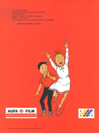 Verso de l'album Bob et Bobette Le Chamois blanc