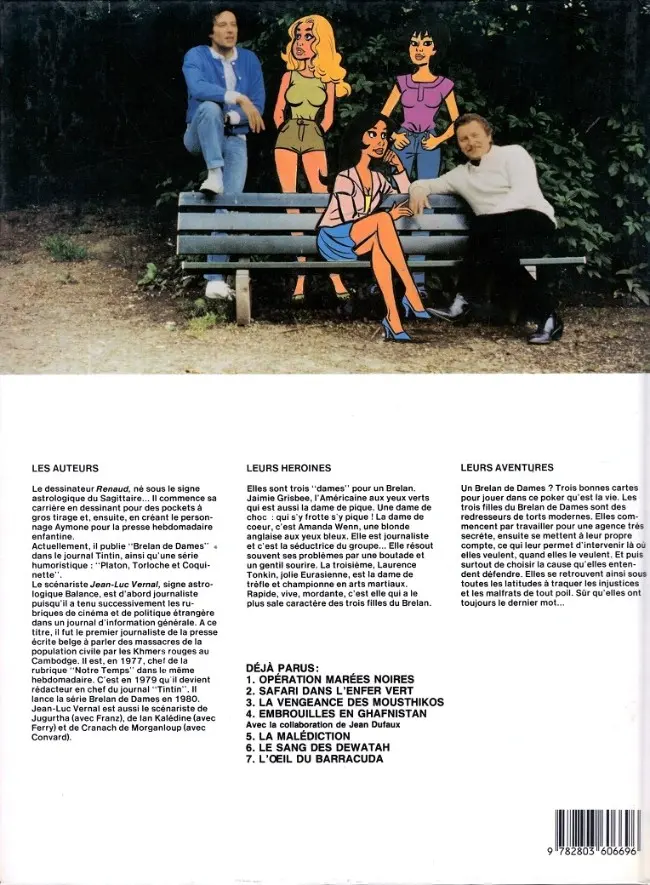 Verso de l'album Brelan de dames Tome 7 L'œil du barracuda