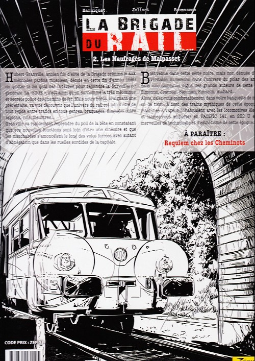 Verso de l'album La Brigade du rail Tome 2 Les Naufragés de Malpasset