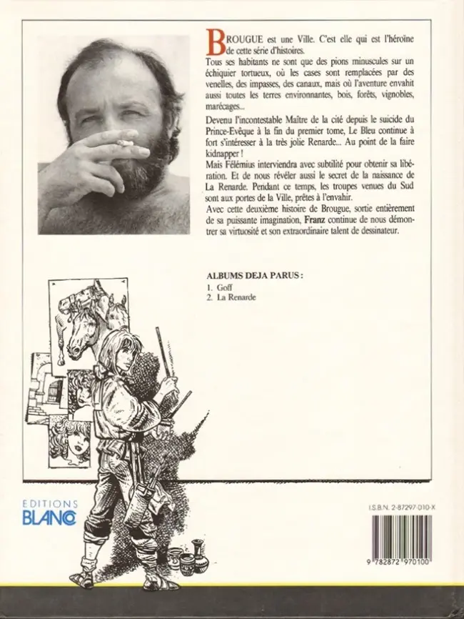 Verso de l'album Brougue Tome 2 La Renarde