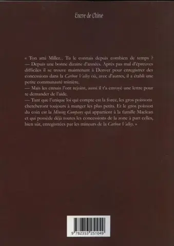 Verso de l'album Tex (Spécial) Tome 13 Sang sur le Colorado