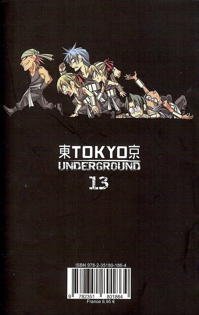 Verso de l'album Tokyo Underground 13