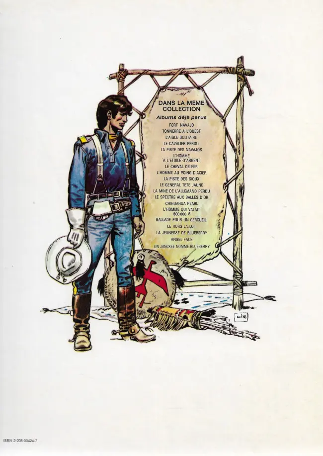 Verso de l'album Blueberry Tome 7 Le cheval de fer
