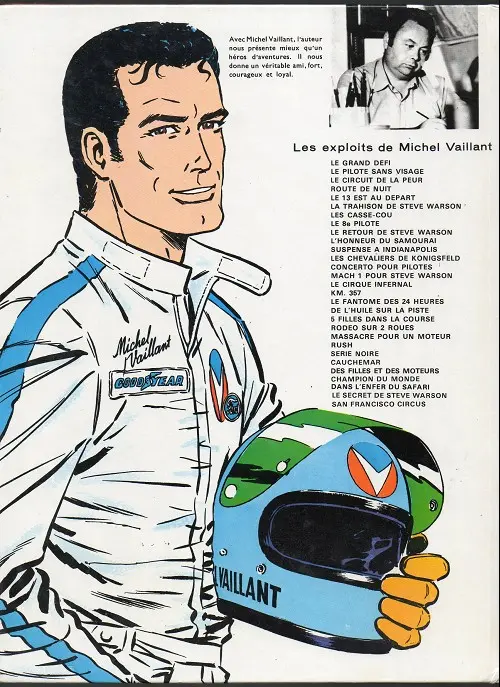 Verso de l'album Michel Vaillant Tome 21 Massacre pour un moteur!