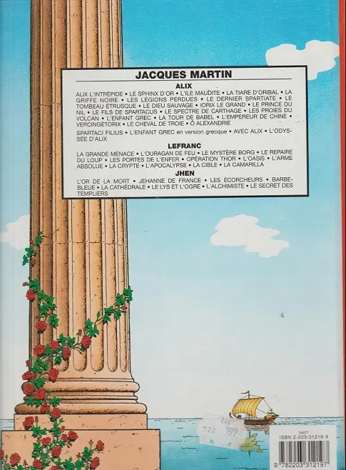 Verso de l'album Alix Tome 19 Le cheval de Troie