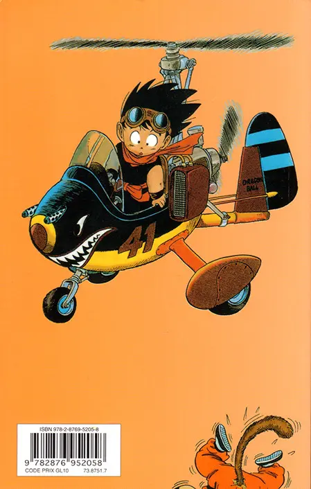 Verso de l'album Dragon Ball (sens français) Tome 1 Sangoku