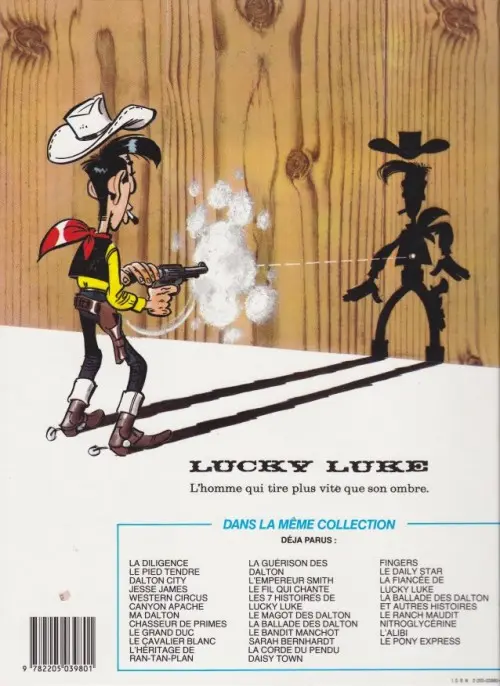 Verso de l'album Lucky Luke Tome 46 Le Fil qui chante