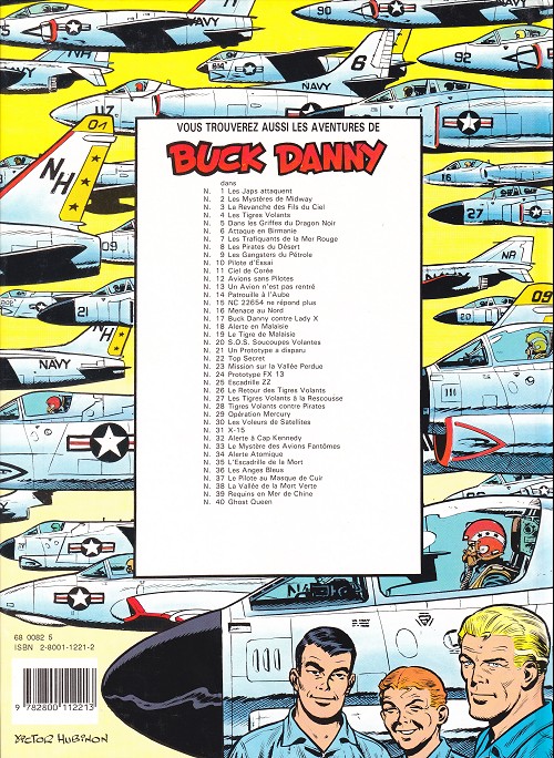 Verso de l'album Buck Danny Tome 25 Escadrille zz