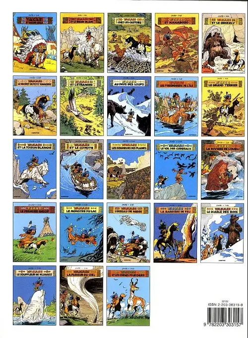 Verso de l'album Yakari Tome 15 La rivière de l'oubli