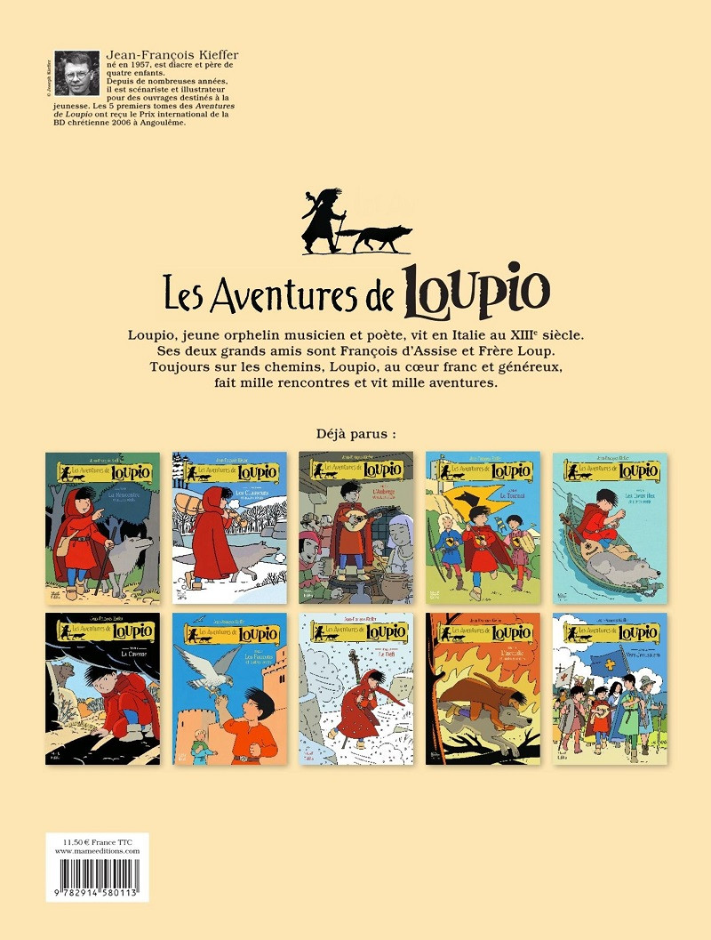 Verso de l'album Les aventures de Loupio Tome 9 L'Incendie et autres Récits