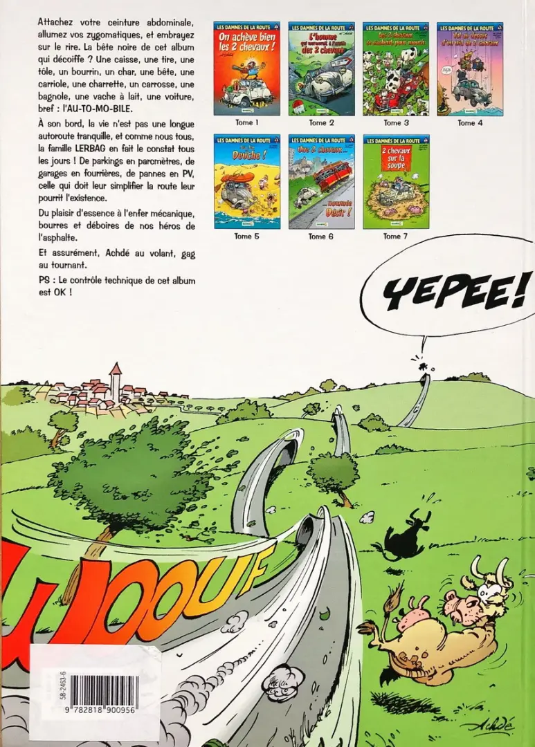 Verso de l'album Les damnés de la route Tome 5 Sea, Sex and Deuche !