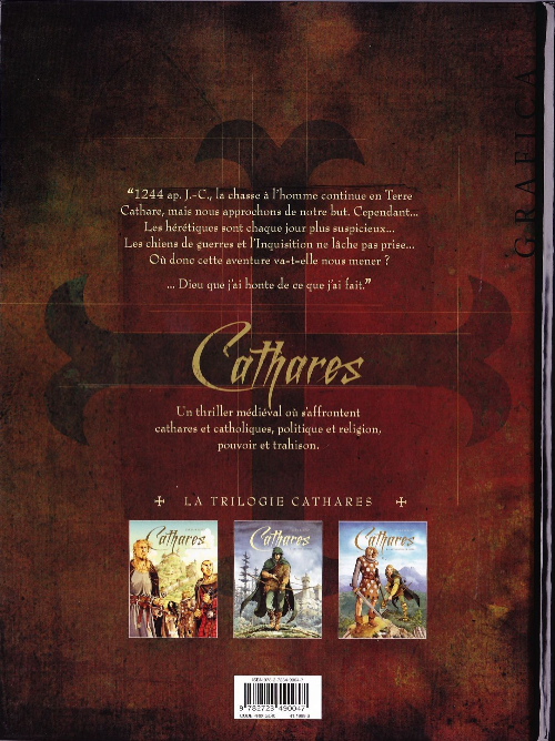 Verso de l'album Cathares Tome 3 La synagogue de Satan