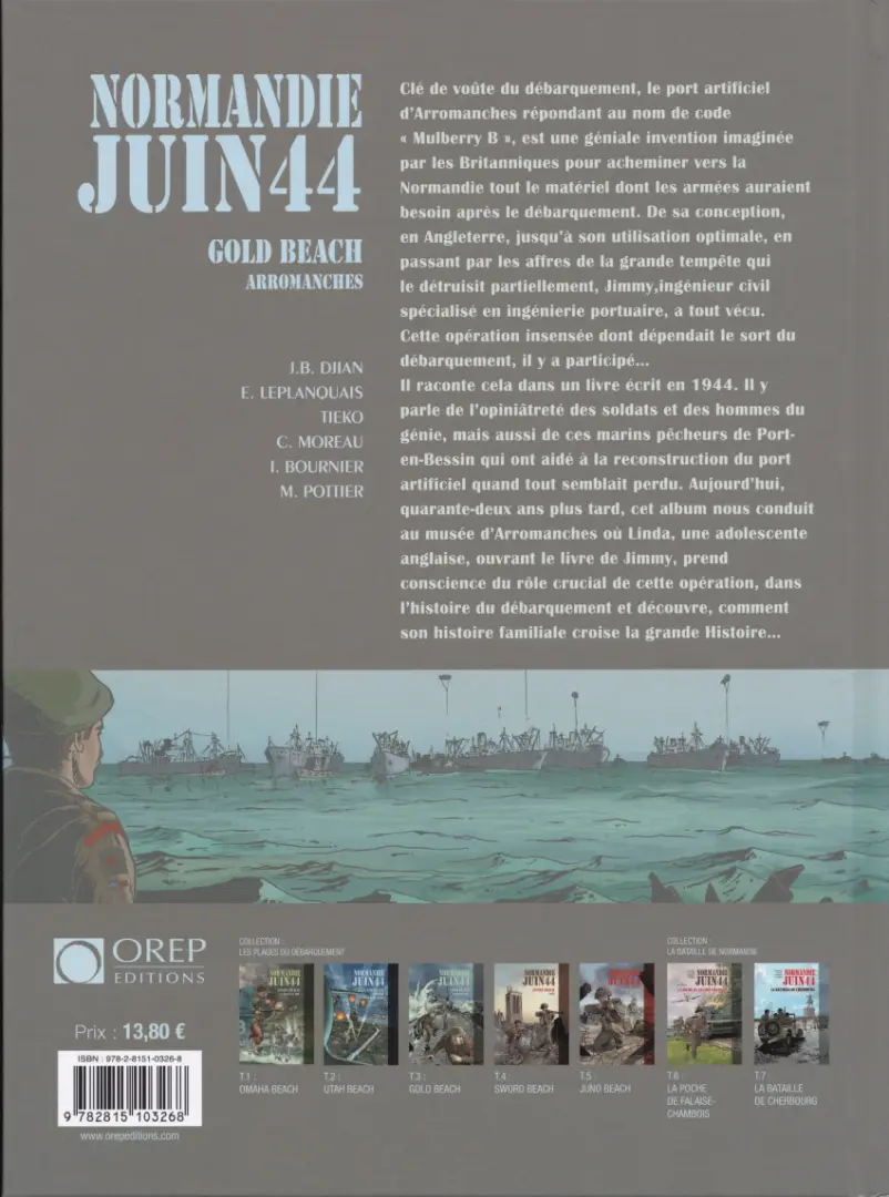 Verso de l'album Normandie juin 44 Tome 3 Gold Beach - Arromanches