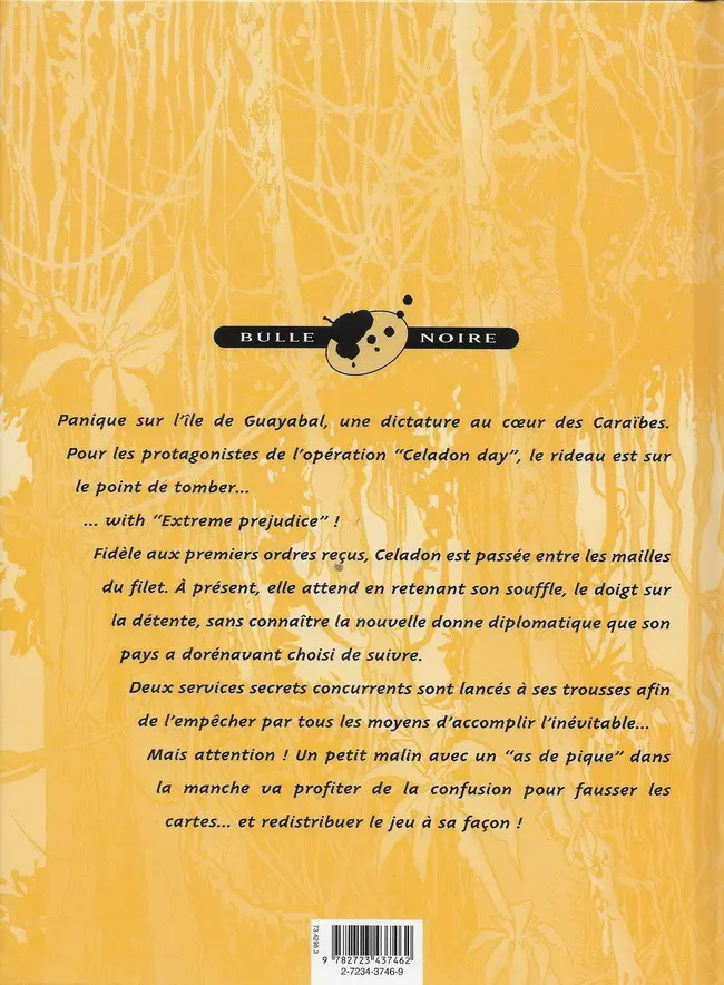 Verso de l'album Celadon Run Tome 4 Extrême préjudice