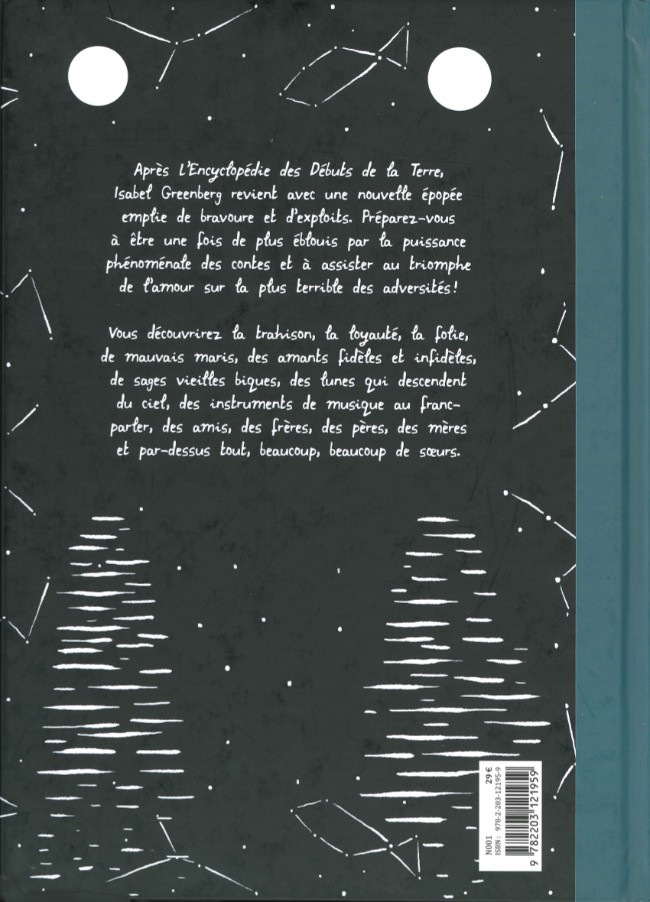 Verso de l'album Les Cent nuits de Héro