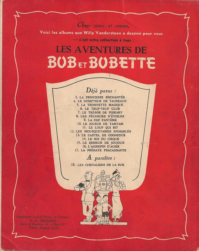 Verso de l'album Bob et Bobette Tome 4 Le dompteur de taureaux