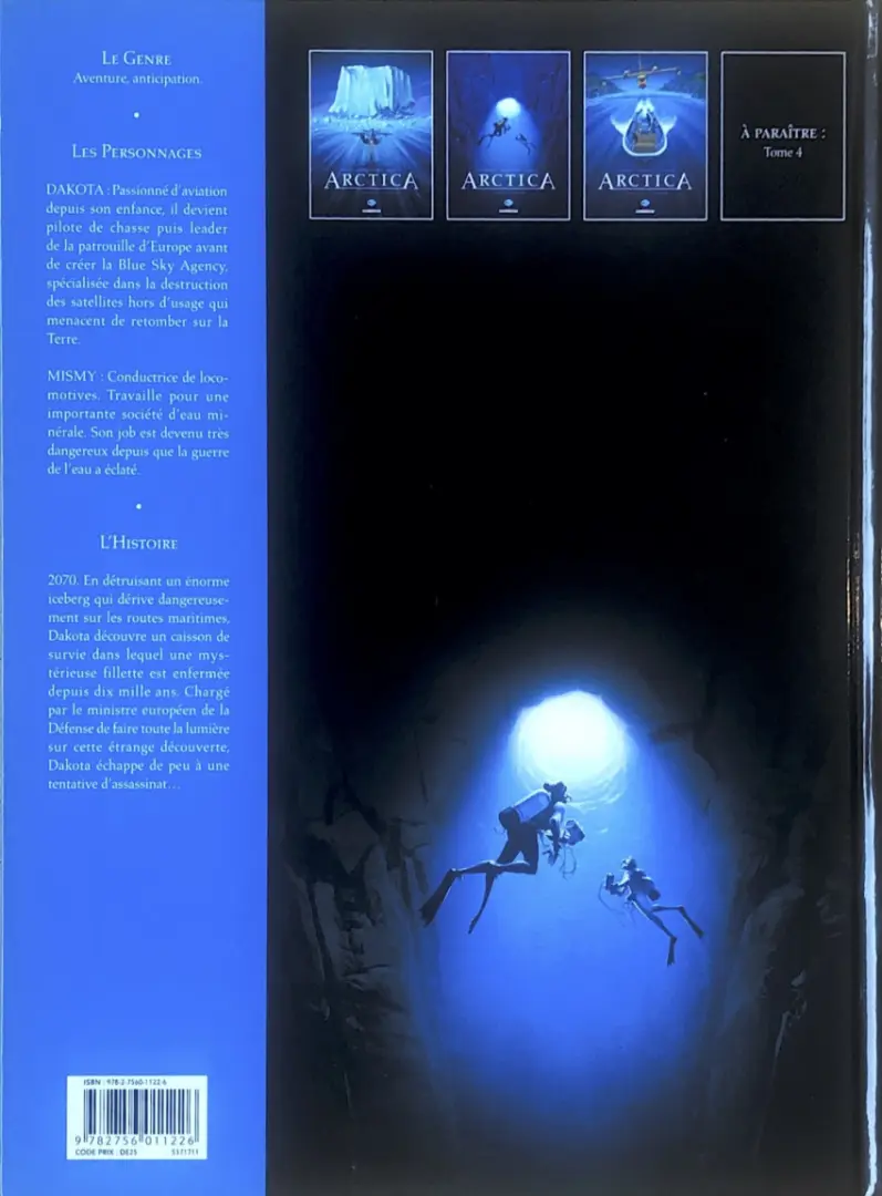 Verso de l'album Arctica Tome 2 Mystère sous la mer
