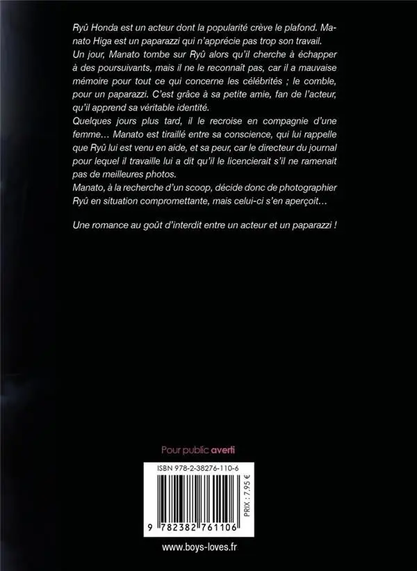 Verso de l'album Paparazzi