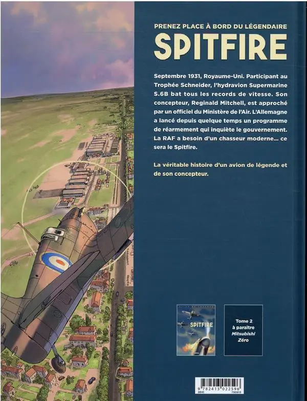 Verso de l'album Ailes de légende 1 Spitfire