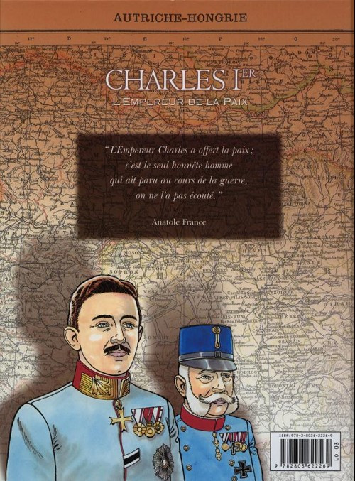 Verso de l'album Charles Ier L'Empereur de la paix