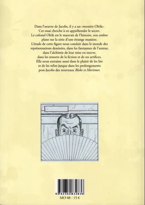 Verso de l'album Olrik ou le secret du mystère Jacobs