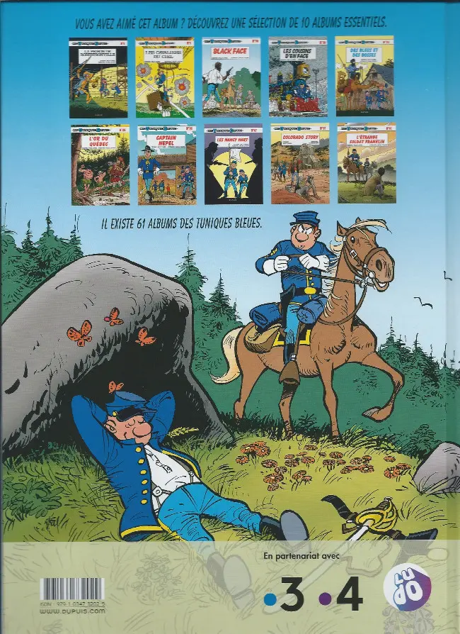 Verso de l'album Les Tuniques Bleues Tome 53 Sang bleu chez les Bleus