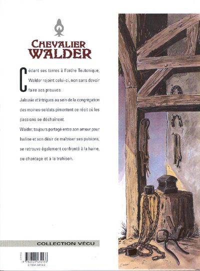 Verso de l'album Chevalier Walder Tome 5 Trois de cœur