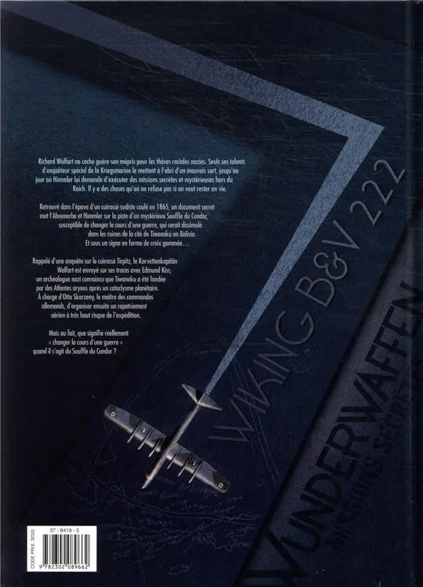 Verso de l'album Wunderwaffen - Missions secrètes 2 Le Souffle du condor