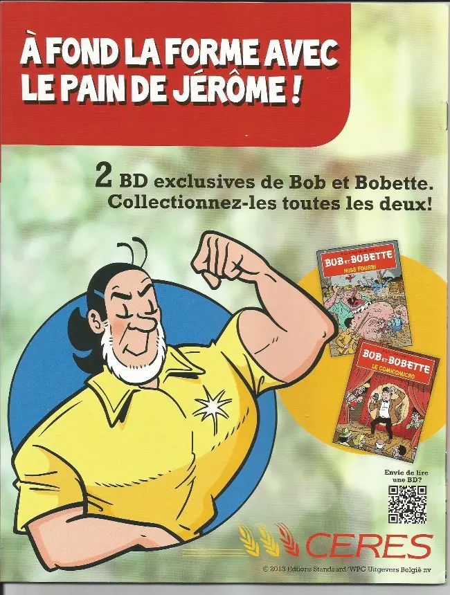 Verso de l'album Bob et Bobette (Publicitaire) Le comicomicro