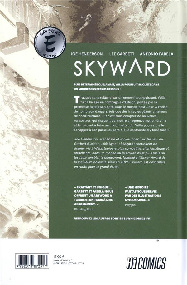Verso de l'album Skyward Tome 2 Là où naissent les libellules