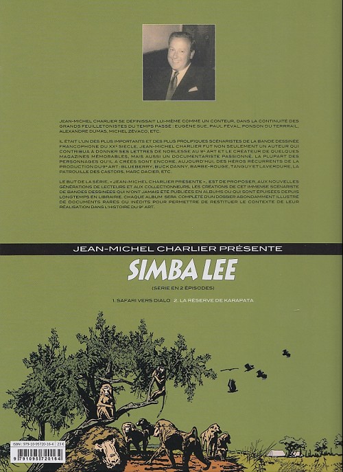 Verso de l'album Simba Lee 1 Safari vers dialo