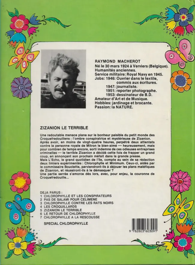 Verso de l'album Chlorophylle Tome 5 Zizanion le terrible