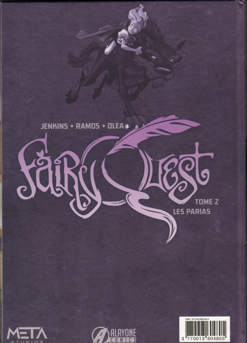 Verso de l'album Fairy Quest Tome 2 Les Parias