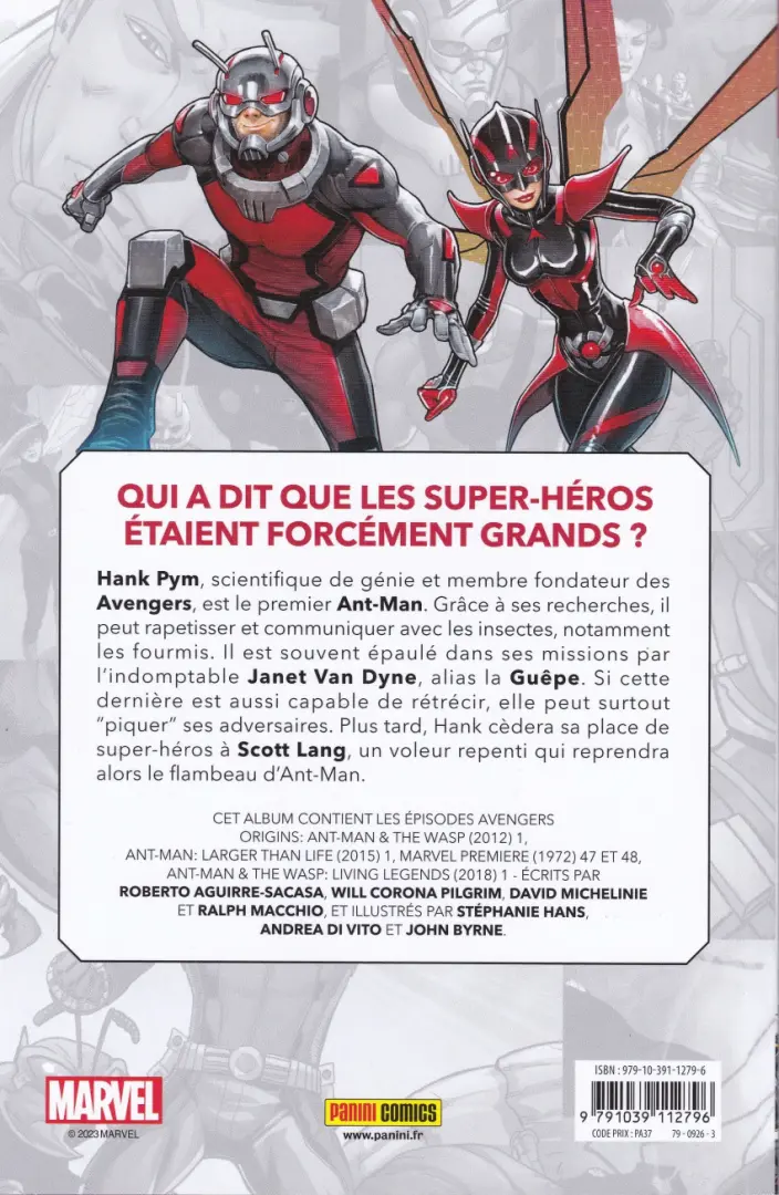 Verso de l'album Ant-Man et la Guêpe 1