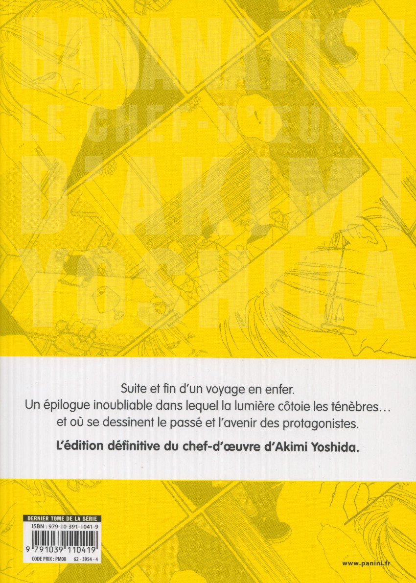 Verso de l'album Banana fish Perfect édition 10